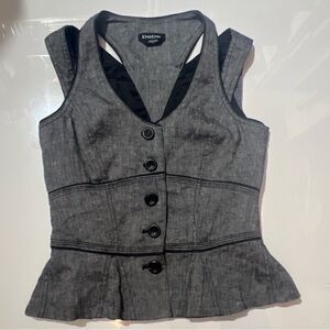 bebe vest Size 2 gray suit top